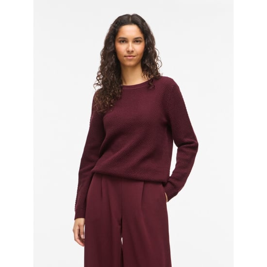 Vila vidalo o-neck l/s knit top- noos 14082767 port royale - Image 4