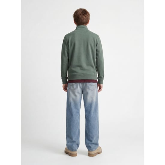 Jack & Jones Jornorrebro emb sweat high neck jnr olijf - Image 3