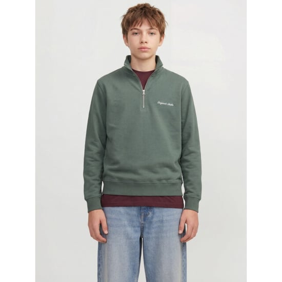 Jack & Jones Jornorrebro emb sweat high neck jnr olijf - Image 4