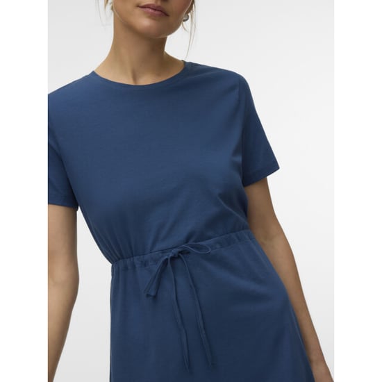 Vero Moda Vmluna jersey jurk met tunnelkoord - Image 2