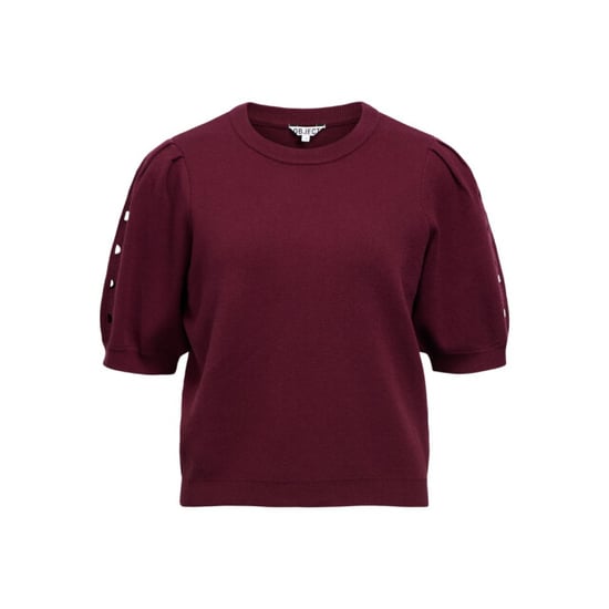 Object objyuki s/s re knit pullover noos 23047215 windsor wine - Image 1