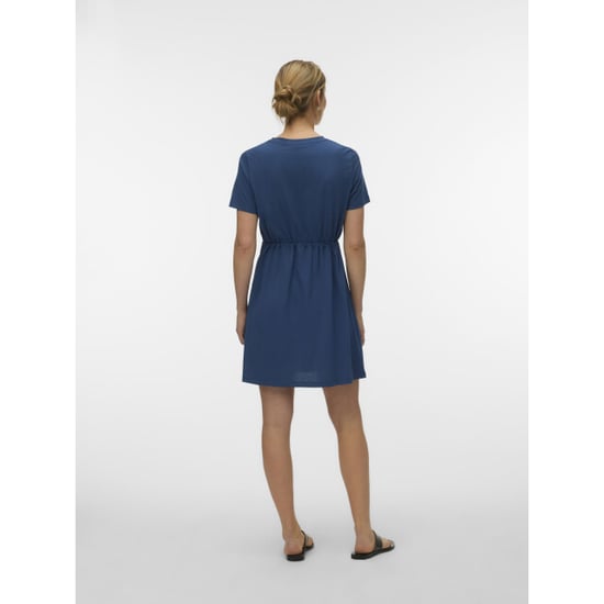 Vero Moda Vmluna jersey jurk met tunnelkoord - Image 3