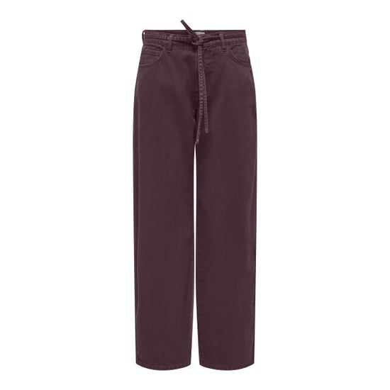 Only Gianna mid waist straight jeans donkerbruin - Image 1