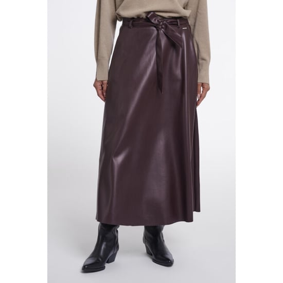 Rino & Pelle faux leather skirt with belt chelsea.7502611 10873 chocolate bean - Image 1