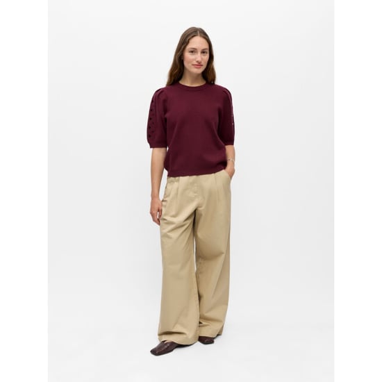 Object objyuki s/s re knit pullover noos 23047215 windsor wine - Image 5