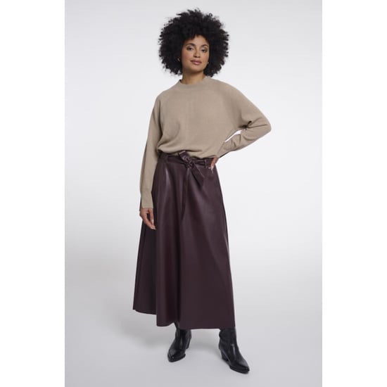 Rino & Pelle faux leather skirt with belt chelsea.7502611 10873 chocolate bean - Image 4
