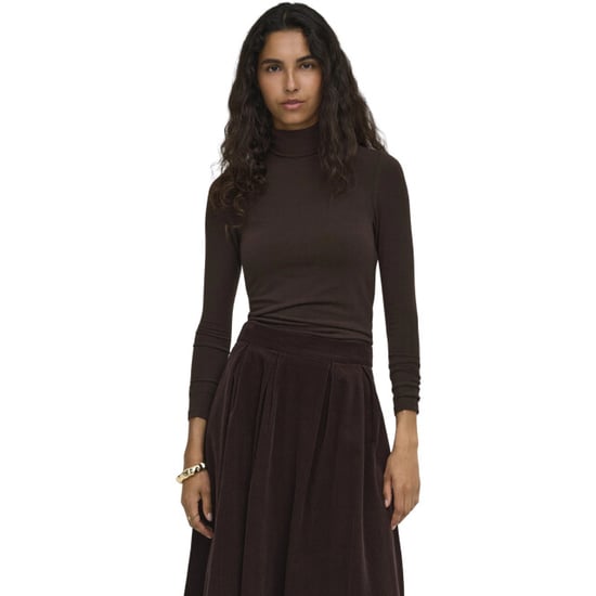 Only Onlglamour l/s roll-neck top jrs noos black coffee - Image 2