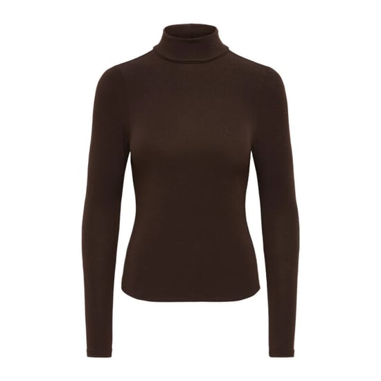 Only Onlglamour l/s roll-neck top jrs noos black coffee - Image 3