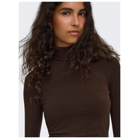 Only Onlglamour l/s roll-neck top jrs noos black coffee - Image 4