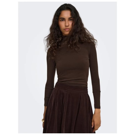 Only Onlglamour l/s roll-neck top jrs noos black coffee - Image 6