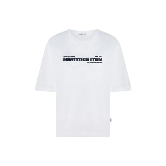 Penn & Ink W26f1936 1-655 penn en ink t-shirt print white tabac - Image 1