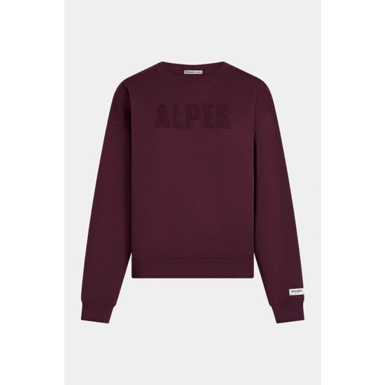Penn & Ink W26f1927 351 penn en ink sweater print aubergine - Image 1