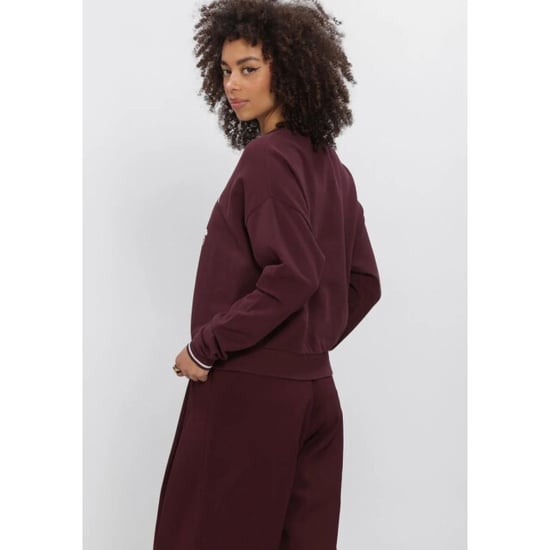 Penn & Ink W26f1941 351-5 penn en ink sweater print aubergine ecru - Image 3