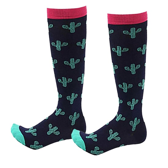 Flo Bright Pattern Knee High Compression Socks Cactus S/M - Image 2