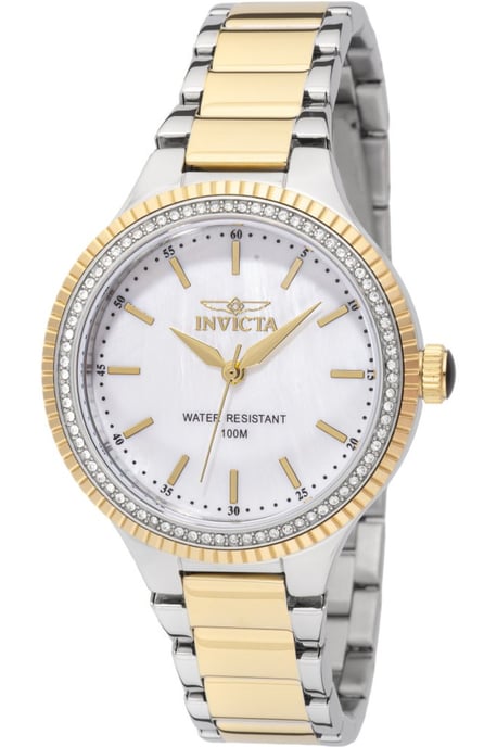 Invicta Angel 49755 Damklocka - Kvartsurverk - Rostfritt Stål med Pärlemorskiva - 38 mm - Image 1