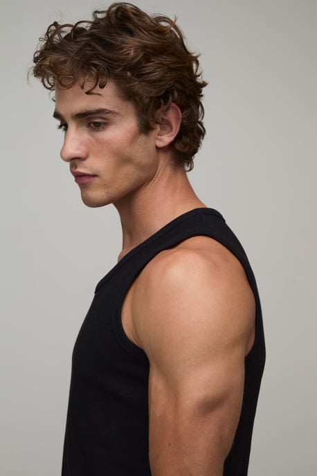 Essential Regular Fit Waffle Vest - Image 3