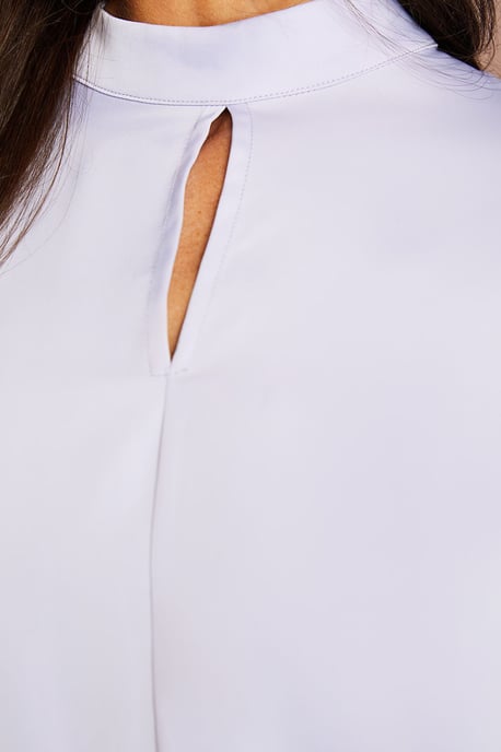 Satin Batwing Sleeve Shirt - Image 5