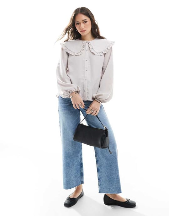 ASOS DESIGN mjuk touch kragskjorta - Image 2