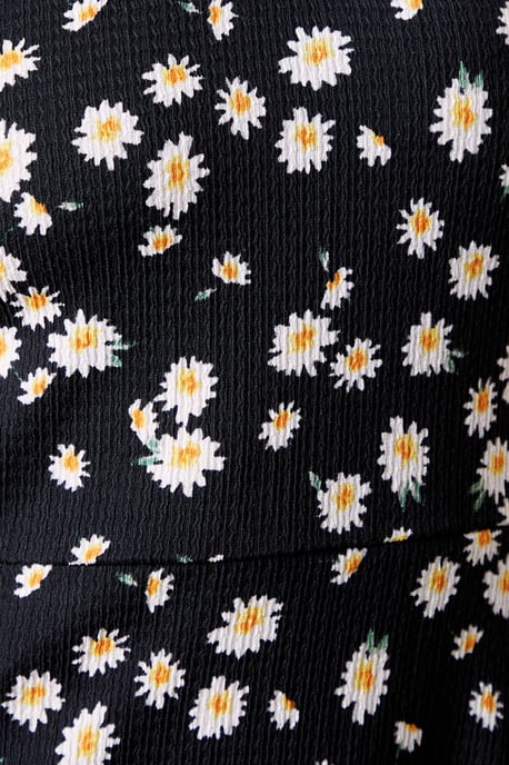 Daisy V Neck Short Sleeve Mini Jersey Dress - Image 5
