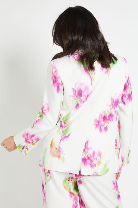 Floral Satin Blazer Coord - Image 3