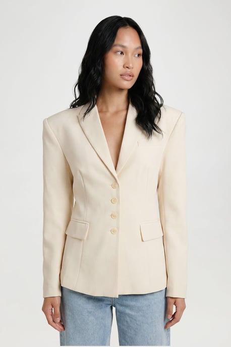 Seam Detail Button Down Blazer - Image 3