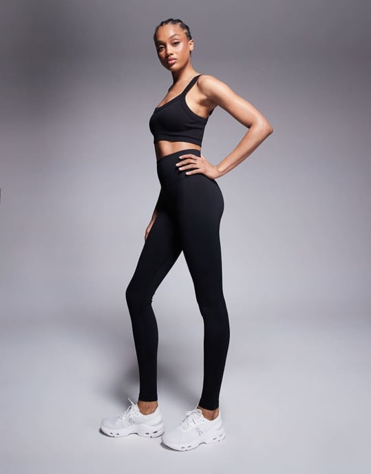 4505 Tall smooth seamless high waist gym legging in black - Image 4