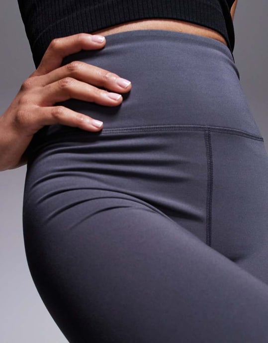 4505 Tall Icon soft touch high waist yoga legging in iron grey - Image 3