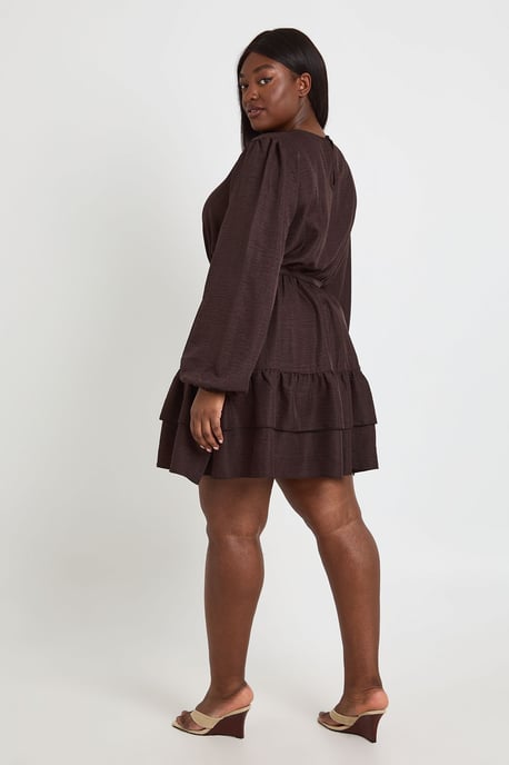 Plus Puff Sleeve Smock Dress - Image 2