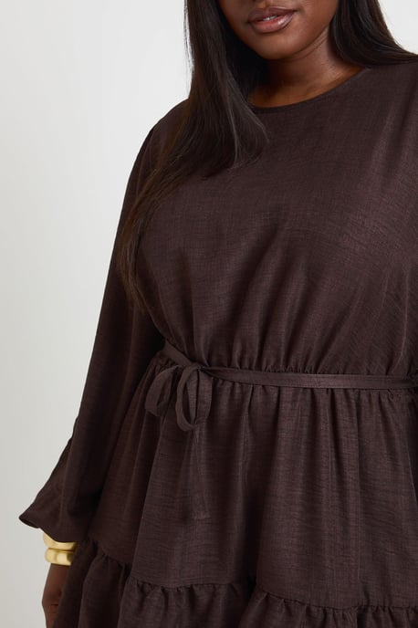 Plus Puff Sleeve Smock Dress - Image 4