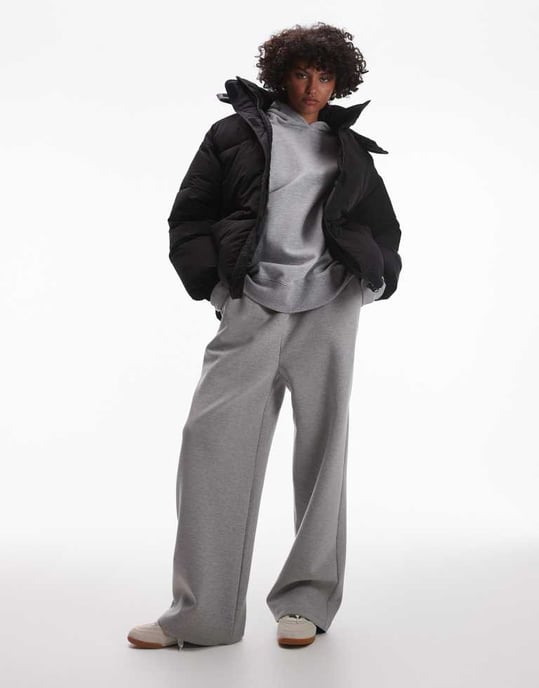 Topshop puffer jacket with hood in black - Image 4