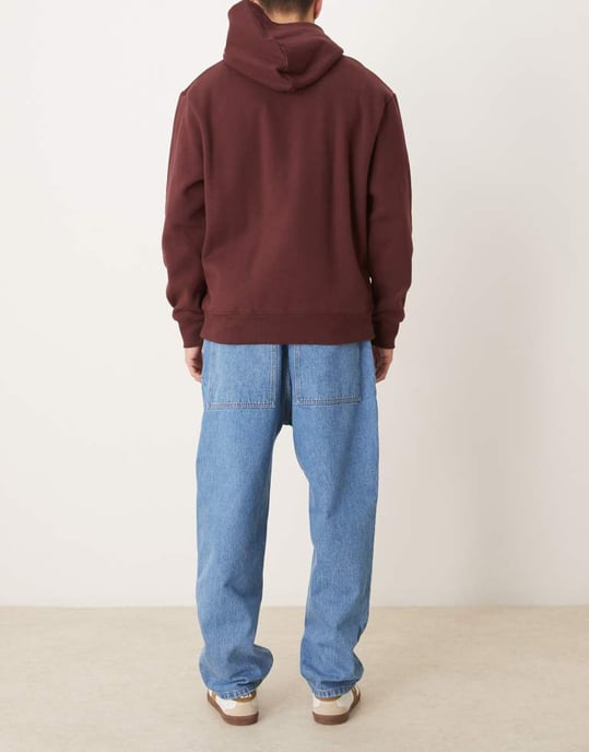 ASOS DESIGN skater fit jeans i mellanblå tvätt - Image 2