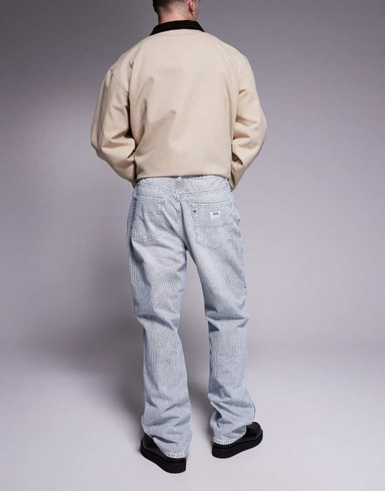 Hugo Blue Nate baggy fit jeans i ljusblå - Image 2