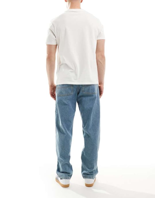 JJ Rebel Phil baggy jeans i mellanblå - Image 2