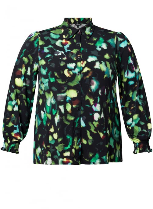 COLLETTA Noelle Tops - Green/Multi-Colour - Image 1