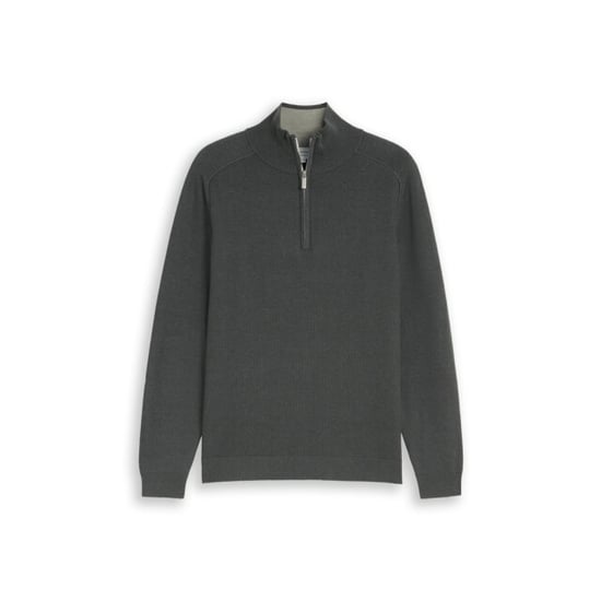 Tom Tailor Basic trui zip olijf - Image 1