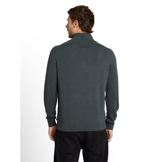 Tom Tailor Basic trui zip olijf - Image 6