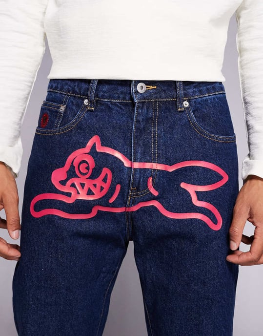 ICECREAM springande hund denimjeans i indigo - Image 4