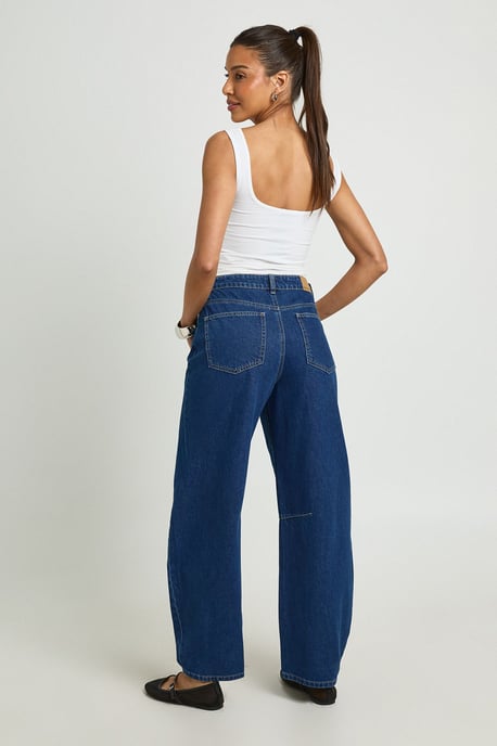 High Waist Loose Fit Barrel Jean - Image 2