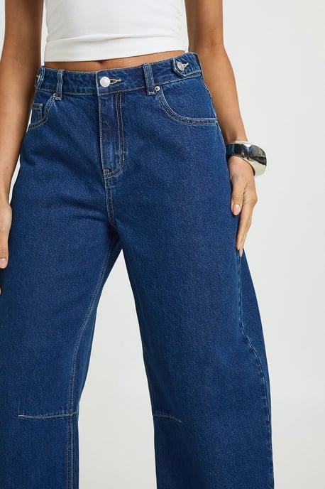 High Waist Loose Fit Barrel Jean - Image 4