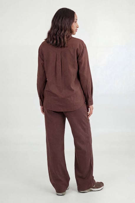 Maternity Chambray Drawstring Wide Leg Trouser - Image 2