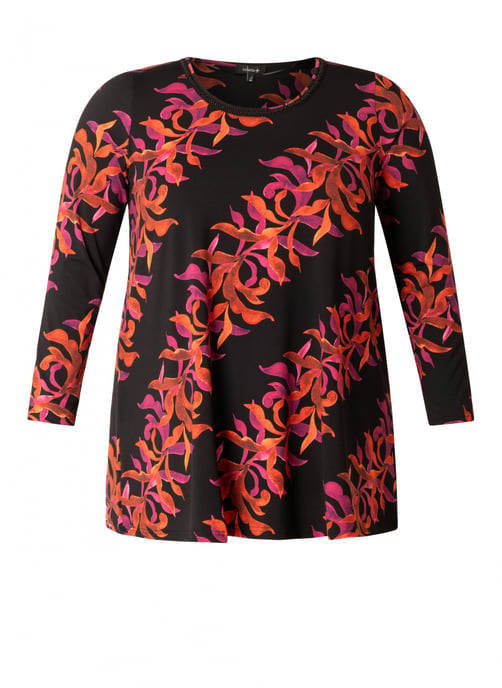 COLLETTA Tess Essential Tops - Black/Multi-Colour - Image 1