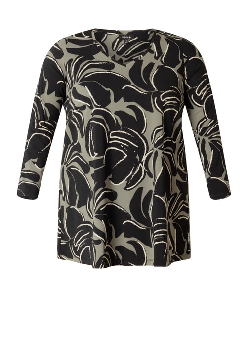 COLLETTA Noor Essential Tops - Black Multi Colour - Image 1