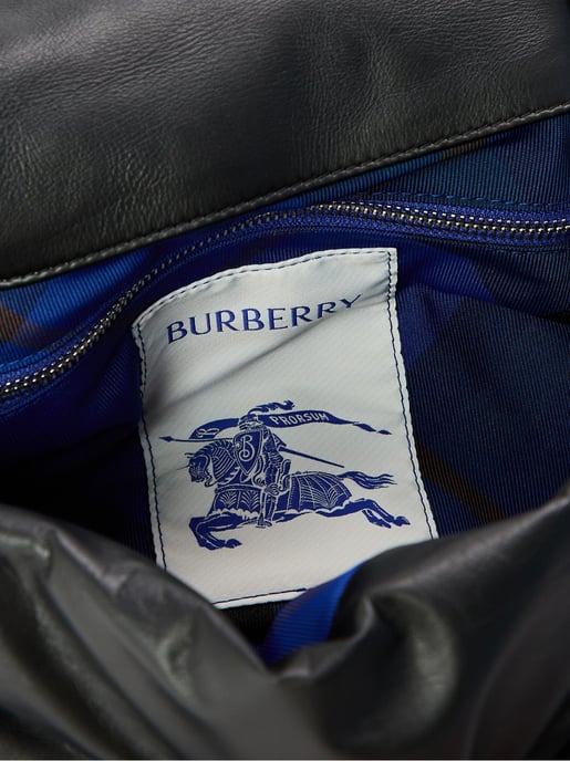 Gevoerde schoudertas met logo-kussen - Image 3