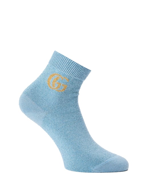 GG Monogram Kashmir Ankelstrumpor - Image 1