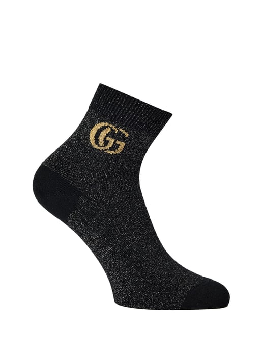 GG Monogram Kashmir Ankelstrumpor - Image 1