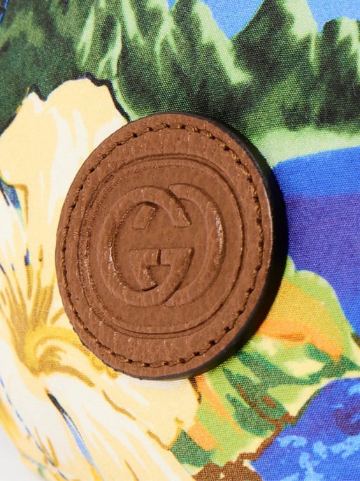 Baseballpet met logo-patch in Hawaïaanse print. - Image 3