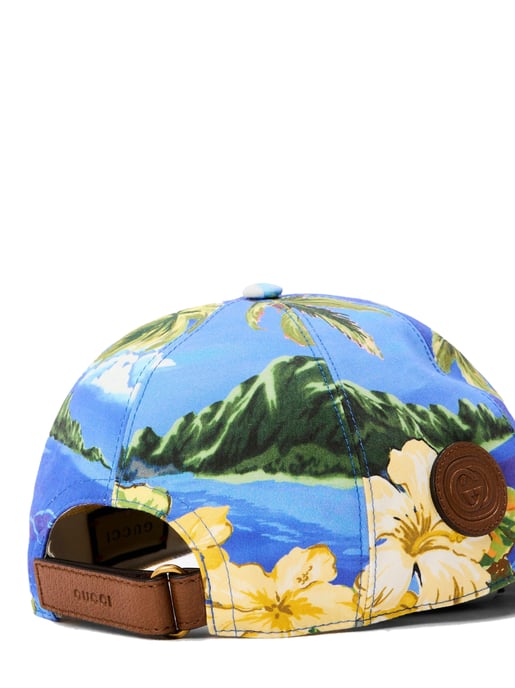 Baseballpet met logo-patch in Hawaïaanse print. - Image 4