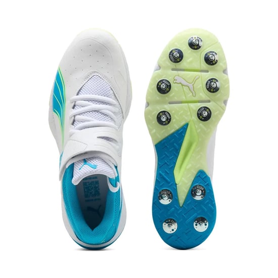 24.1 Spike Cricket Shoes in White - Image 6