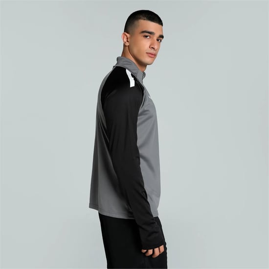 Puma TeamLiga Mens Grey Football Top - Image 3
