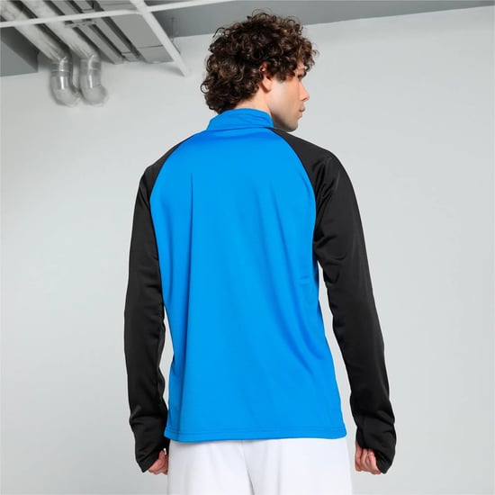 Puma TeamLiga Mens Blue Football Top - Image 2
